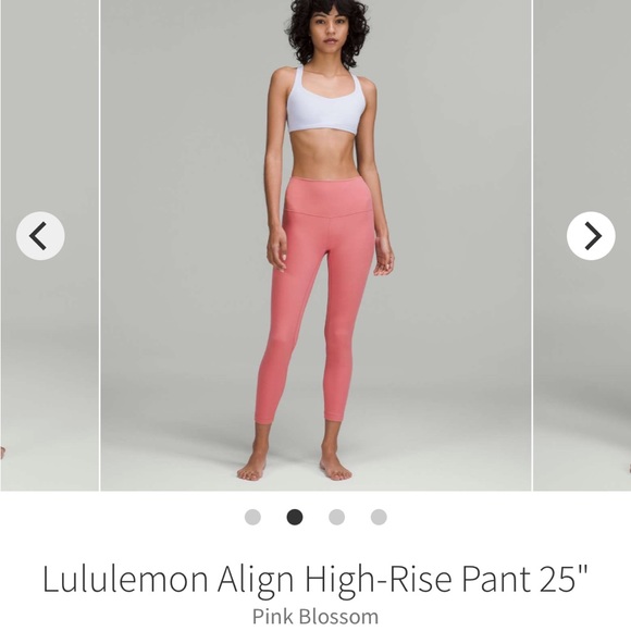 🆕 PINK BLOSSOM - NWT lululemon align high-rise HR pant 25" size 6 - Picture 7 of 9